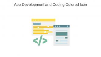 App Development And Coding Colored Icon In Powerpoint Pptx Png And Editable Eps Format