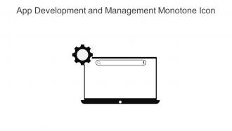 App Development And Management Monotone Icon In Powerpoint Pptx Png And Editable Eps Format
