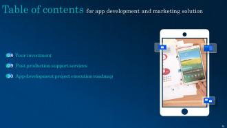 App Development And Marketing Solution Powerpoint Presentation Slides Impressive Colorful