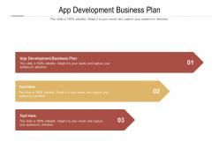 App development business plan ppt powerpoint presentation professional example file cpb