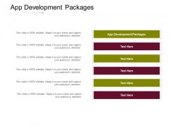 App development packages ppt powerpoint presentation summary design ideas cpb
