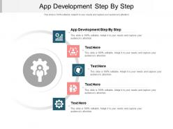 App development step by step ppt powerpoint presentation outline samples cpb