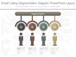App email listing segmentation diagram powerpoint layout