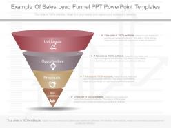 App example of sales lead funnel ppt powerpoint templates