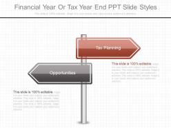 App financial year or tax year end ppt slide styles