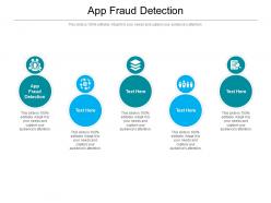 App fraud detection ppt powerpoint presentation infographics elements cpb