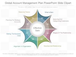 App global account management plan powerpoint slide clipart