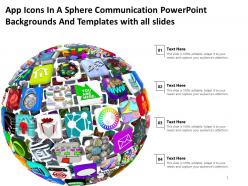 App icons in a sphere communication powerpoint and templates with all slides powerpoint