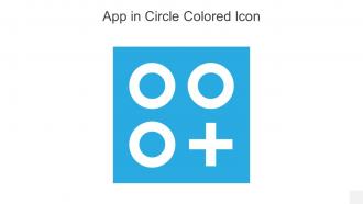 App In Circle Colored Icon In Powerpoint Pptx Png And Editable Eps Format