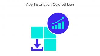 App Installation Colored Icon In Powerpoint Pptx Png And Editable Eps Format