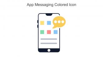 App Messaging Colored Icon In Powerpoint Pptx Png And Editable Eps Format