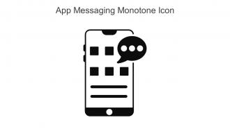 App Messaging Monotone Icon In Powerpoint Pptx Png And Editable Eps Format