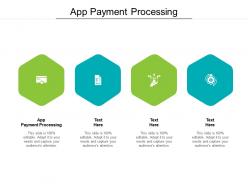 App payment processing ppt powerpoint presentation layouts information cpb