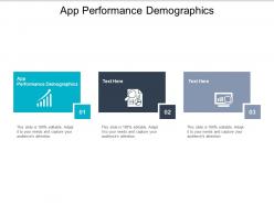 App performance demographics ppt powerpoint presentation file background images cpb
