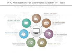 App Ppc Management For Ecommerce Diagram Ppt Icon