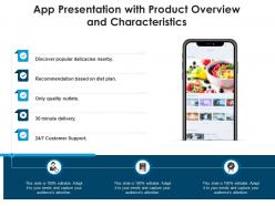 App Presentation With Product Overview And Characteristics