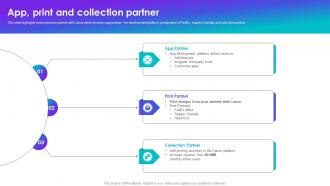 App Print And Collection Partner Canva Company Profile Ppt Slides Background Images