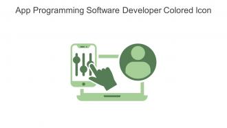 App Programming Software Developer Colored Icon In Powerpoint Pptx Png And Editable Eps Format
