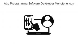 App Programming Software Developer Monotone Icon In Powerpoint Pptx Png And Editable Eps Format