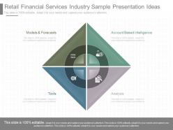App retail financial services industry sample presentation ideas