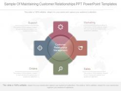 App Sample Of Maintaining Customer Relationships Ppt Powerpoint Templates