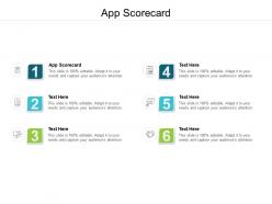 App scorecard ppt powerpoint presentation infographic template format ideas cpb