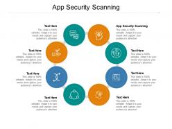 App security scanning ppt powerpoint presentation icon mockup cpb
