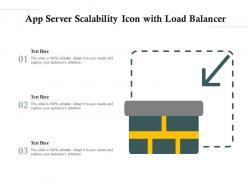 App server scalability icon with load balancer