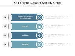 App service network security group ppt powerpoint presentation file icon cpb
