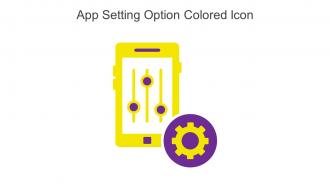 App Setting Option Colored Icon In Powerpoint Pptx Png And Editable Eps Format