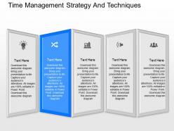 App time management strategy and techniques powerpoint template
