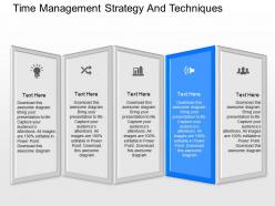 App time management strategy and techniques powerpoint template