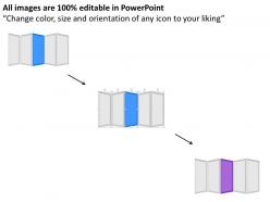 60960150 style layered horizontal 5 piece powerpoint presentation diagram infographic slide