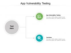 App vulnerability testing ppt powerpoint presentation pictures slide download cpb