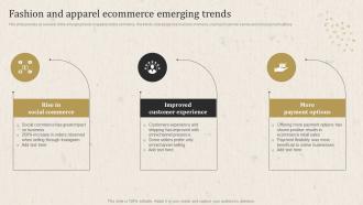 Apparel Business Operational Plan Fashion And Apparel Ecommerce Emerging Trends