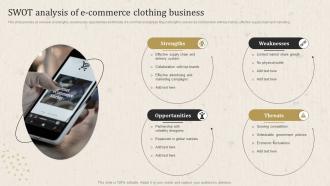 Apparel Business Operational Plan Swot Analysis Of E Commerce Clothing Business