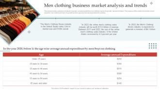 Apparel Business Plan Men Clothing Business Market Analysis And Trends BP SS