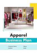 Apparel Business Plan Pdf Word Document