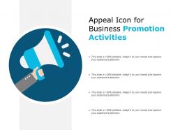 Appeal icon for business promotion activities