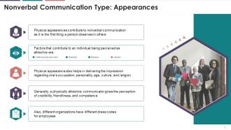 Appearances In Nonverbal Communication Training Ppt