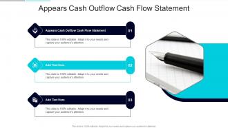 Appears Cash Outflow Cash Flow Statement In Powerpoint And Google Slides Cpb