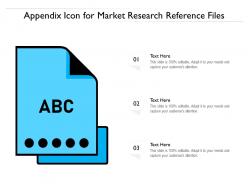 Appendix Icon For Market Research Reference Files