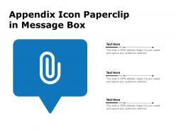 Appendix icon paperclip in message box