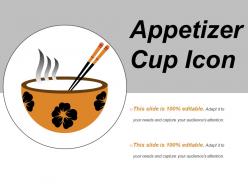 Appetizer cup icon