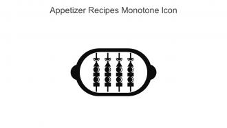 Appetizer Recipes Monotone Icon In Powerpoint Pptx Png And Editable Eps Format