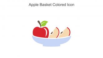 Apple Basket Colored Icon In Powerpoint Pptx Png And Editable Eps Format
