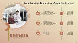 Apple Branding Brand Story Of Most Iconic Brand Powerpoint Presentation Slides Branding CD V Attractive Impactful