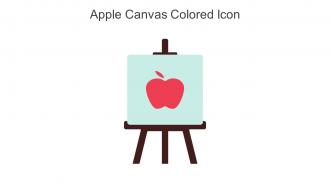 Apple Canvas Colored Icon In Powerpoint Pptx Png And Editable Eps Format