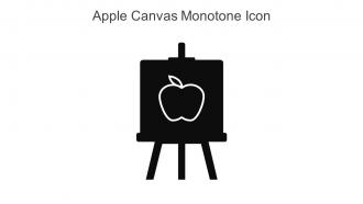 Apple Canvas Monotone Icon In Powerpoint Pptx Png And Editable Eps Format