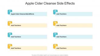 Apple Cider Cleanse Side Effects In Powerpoint And Google Slides Cpb
